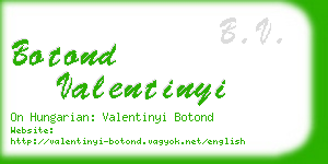 botond valentinyi business card